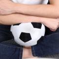 Soccer Sports Ball Throw Pillow Stuffed Soft Plush Toy For Toddler Baby Boys Kids Gift, 8 inch L X 8 inch W X 8 inch H, Black. 