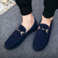 【BestGO】White Flat Canvas Shoes for men New British Leisure Fashion Casual Shoes for men Lazy Shoes Loafers for men. 