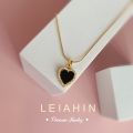 ShopSphere LEIAHIN 18K Gold 4 Leaf Clover Pendants Tala Necklace For Women Fashion Jewelry,TBK Bestie Necklaces,Korean Accessories L1. 