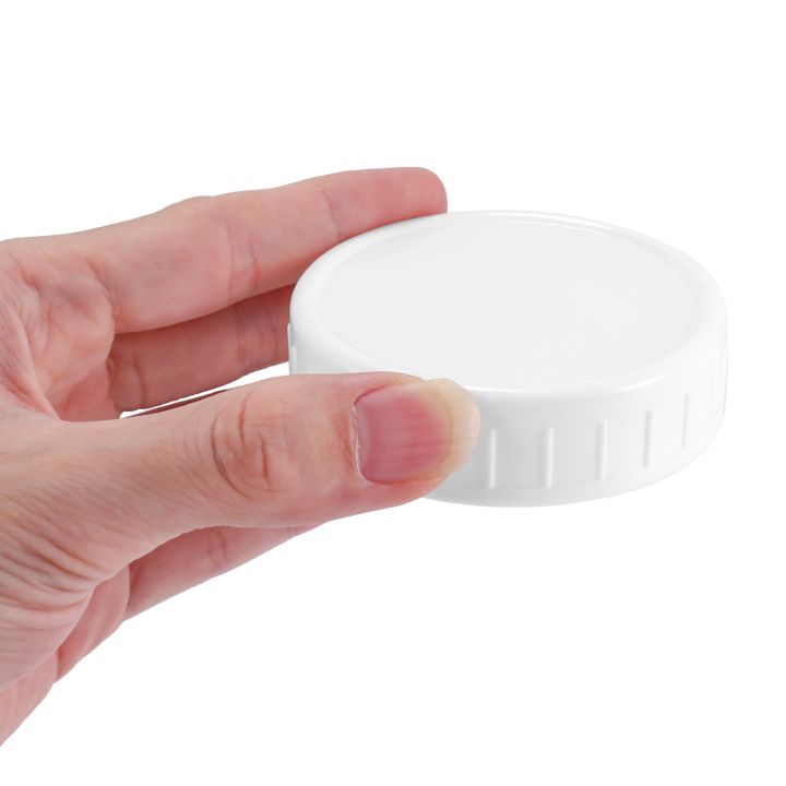 18%20Pack%20Plastic%20Regular%20Mouth%20Mason%20Jar%20Lids%20For%20Ball,%20Kerr%20And%20More%20-%20Food%20Grade%20White%20Plastic%20Storage%20Caps%20-%20Image%206