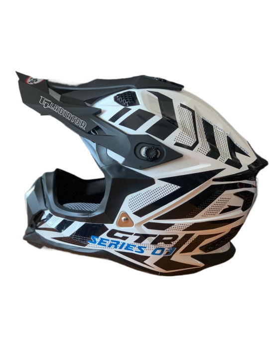 UP Co Gladiator Series 03 Full Face Helmet SLS Certified / White Full Face Helmet