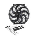 KOGEEK CF003-BK 14 inch 90W 12V Universal Car Slim Reversible Electric Radiator Cooling Fan Push Pull with Mounting Kit. 