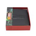Buffalo Leather Diesel Book Type Wallet - Black. 