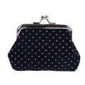 Polka Dot Coin Purse Hasp Fabric Wallet Pocket Money Purse Wedding Candy Bag. 