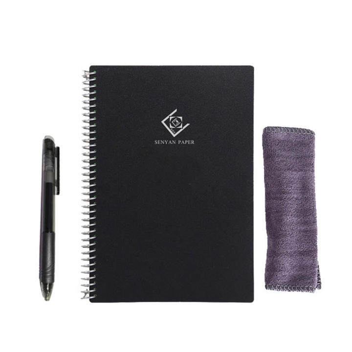 A5 Smart Notebook With Pen&Cloth Reusable Notebook Erasable Microwave