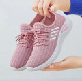 Ladies Mesh Classic 4Stripes Design Love Sports Shoes Running Sneakers #B407. 