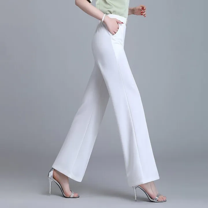 Office%20Trousers%20Pockets%20Office%20Lady%20Straight%20Wide%20Leg%20Trousers%20-%20Image%203