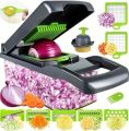 Kitchen Master 14-in-1 Chopper, All-In-One Food Slicer, Vegetable Grater, and Dicer with Convenient Handle. 