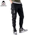 MSP Summer Cargo Pants Men Tie Feet Overalls Thin Ankle-Length Cargo Trousers Sportswear Boys Joggers Pants Male Clothes. 