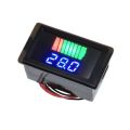 Car Battery Charge Level Indicator DC 12V 24V 36V 48V 60V 72V Lithium Battery Capacity Meter Tester Display LED Tester Voltmeter. 