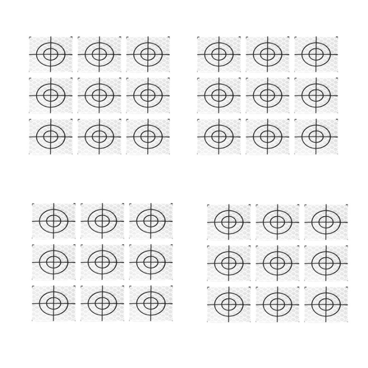 400Pcs Prism Measurement Reflector Sheet Reflective Tape Target Total Station Tunnel Survey 40X40mm