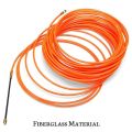 4Mm 15 Meter Orange Guide Device Nylon Electric Cable Push Pullers Duct Snake Rodder Fish Tape Wire. 