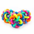 1 Pcs Pet Dog Ball Toys for Dogs Wobbly Rubber Chew Puppy Toy Ball With Bell Dog Stuff Dogs Toys Pets Throwing Interactive Dog Toys. 