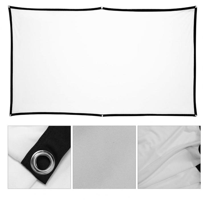 Projector Rugs 【UrbanNomad】Soft 16: 9 Projection Screen Cloth 4K 3D HD Projector Movie ...