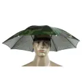 []Polyester Caps Folding Adjustable Anti-UV Head Umbrella Hat Waterproof Fishing Gardening Golf Sunshade Outdoor for Kids Adults. 