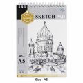 Keep Smiling Sketch Pad For Artists 160 GSM 24 Sheets A3 A4 A5. 