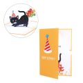 birthday cards 1 Pop UP Happy Birthday Greeting Invitation Cards 3D Black Cat Birthday Card Greeting Cards And Envelopes Party SupplyGift Cards Tags. 