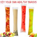 Disposable Popsicle Bags 240Pcs Freezer Tubes, Ice Bags with Funnel and Ice Sleeves for Juice, Ice Candy Pops, Fruit. 