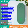 【BestGO】Aolon Air Purifier Q8 Hot Plug in Air Purifier for Home Cleaner Mini Air Ionizer to Remove Smoke and smell Portable Deodorizer Air Freshener negative ion purifier except PM2.5 small air purifier toilet toilet Green US Plug. 