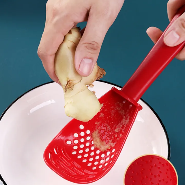 Houseeker%20Japanese%20Cooking%20Spoon%20Multi-Function%20Potato%20Masher%20Garlic%20Press%20Colander%20Grating%20Kitchen%20Auxiliary%20Food%20Gadget%20-%20Image%203