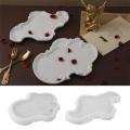 DIY European Style Relief Jewelry Dish Mold Silicone Mold For Crystal Cement Resin Tray Crystal Concrete Resin Mold For Home Decor Silicone Mold For Vintage Lace Tray DIY European Style Relief Jewelry Storage Dish Mold. 