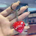 High-quality Keychain Mini Keychain Red Keychain Heart-shaped Keychain Cute Keychains Love Keyring. 