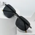 LouisWill Men Sunglasses Frameless Edge Cutting Metal Sunglasses Ultra Light Sunglasses UV400 Glasses Anti Glare Glasses Sunscreen Sunglasses Outdoor Sports Driving Traveling Riding Sunglasses. 