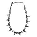 Metal Spikes Studs Rivets Punk Goth Necklace Choker Collar. 