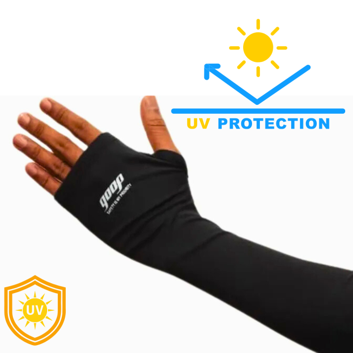Fingerless Arm Sleeves Uv protection Gloves GOOP | Daraz.lk
