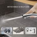 Handheld Shower High Pressure Chrome 3 Spary Setting with ON/OFF Pause Switch Water Saving Adjustable Luxury Spa Detachab. 