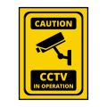 Caution Cctv In Operation Sign Board - 15cm X 21cm/ Signage Board. 