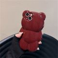 HOCE Korean Glitter 3D Bear Cute Phone Cases For iPhone 17 16 15 14 13 12 11 Pro Max 14 15 16 Plus Case Silicone Cartoon Shockproof Cover. 