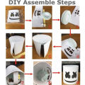 Halloween Light Up Mask Full Face LED Neon Marshmallow Mask Headgear Luminous DJ Music Festival Props Cosplay Rave Party Mask. 