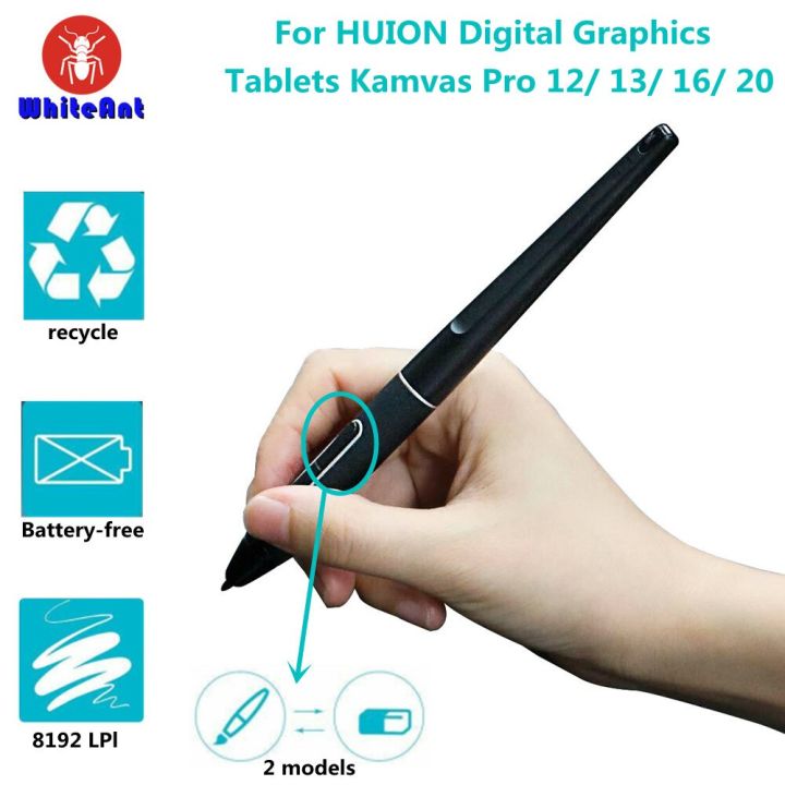 For HUION PW507 Batteryfree Stylus EMR Pen Touch Screen with Two Customized Keys 8192 Levels