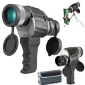 10X40 power unique design handle handheld spy monocular telescope, golf scope range finder for hunting fishing and sailing. 