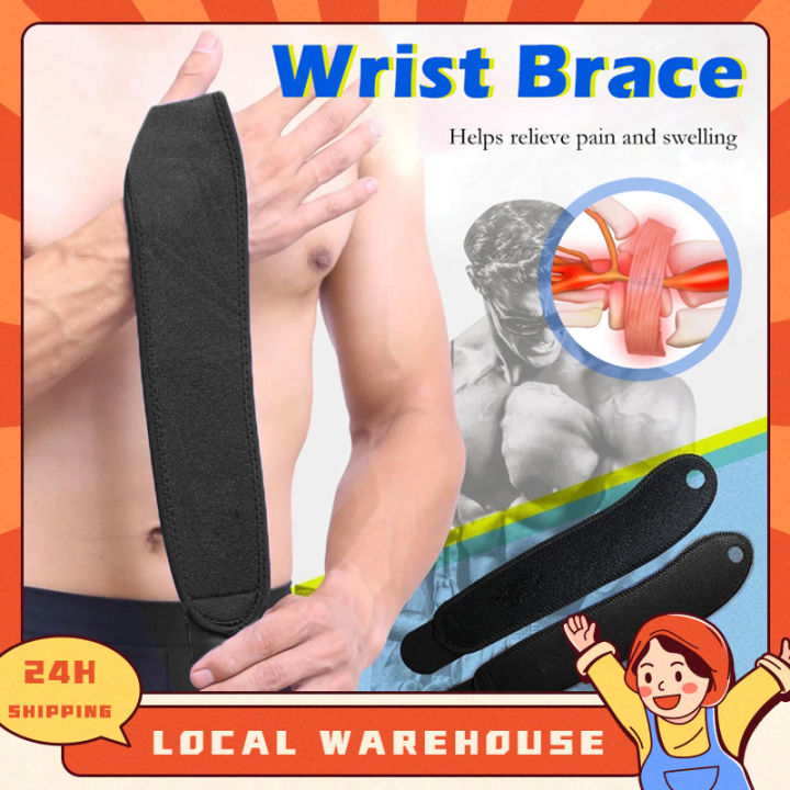 【🇲🇾Stock】2pcs/1PAIR Adjustable Sport Wristband Wrist Brace Wrap Bandage ...