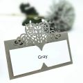 【HUT】 10Pcs 9*9Cm Laser Cut Conference Table Name Table Card Creative Wedding Guest Seat Table Card Personality Name Card 5Z. 