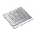Modular Silver 3Gang 1way Switch. 