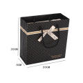 Portable Gift Bag High-Quality Decorative Foldable Handles Convenient Black Books for Birthday Party Wedding New Year Present. 