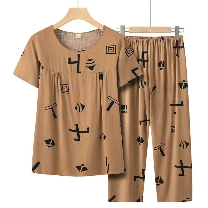 Old%20Mother's%20Summer%20Clothes%20Old%20Lady's%20Summer%20Women's%20Clothing%2050%20Year-Old%20Mom%20Wear%20Western%20Style%20plus%20Size%20200%20Jin%20Suit%20-%20Image%203