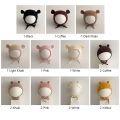Fashion Cotton Newborn Cap Bear Ear Breathable Baby Ear Protection Cap Infant Strappy Hat Spring Autumn. 