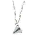 Fashion One Direction Harry Styles Paper Airplane Necklace (Silver). 