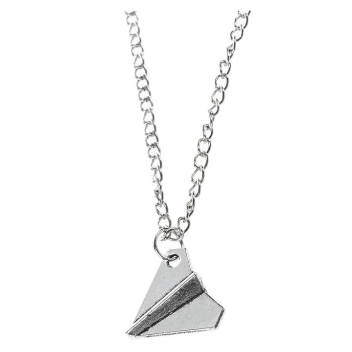 Fashion%20One%20Direction%20Harry%20Styles%20Paper%20Airplane%20Necklace%20(Silver)%20-%20Image%202