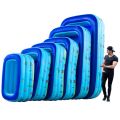 INTIME 7 Sizes Inflatable Family Swimming Pool 3 Layer Rectangular Kids Swimming Pool. 