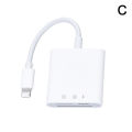 2 In 1 TF Card Reader Adapter For Phone Card Reader Data Converter Camera Photo Transmission Phone Accessories. 