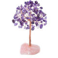 Crystal Tree Stone Base Natural Crystals Money Tree Copper Wire Amethyst Tree of Life Crystals Attract Lucky Tree for Positive Energy Gemstone Decor Spiritual Gift Meditation. 
