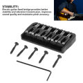 Guitar Fixed Bridge, Strong Compatibility Electric Guitar Fixed Bridge Adjustable Metal for Replacement. 