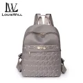 LouisWill Women’s Backpack Shoulder Bag Rivet Decoration Design Large Capacity Diamond Grid Backpack Lightweight Laptop Backpack Casual Zipper Packs Waterproof For Girls Teens Women’ Fashion Travel Study. 