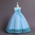 Summer Tulle Flower Girls Dress for Wedding Party Child Princess Pageant Long Gown Kids Dresses for Girls Formal Evening ClothesBasketball. 