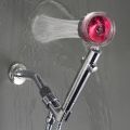 360 degree rotating high pressure boost power shower water saving stop button rainfall shower head with fan. 
